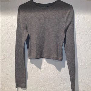 wild fable Cropped Waffle Knit Long Sleeve